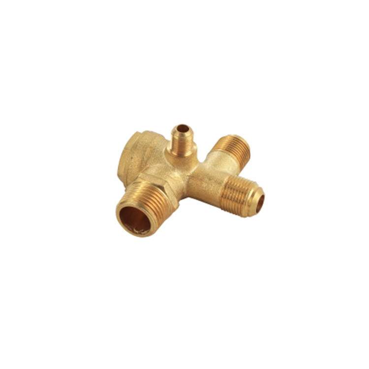 (Copper) Double headed one-way valve 1/2x3-8x (10x1)